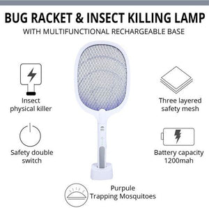 Electric Rechargeable Mosquito Killer Racket